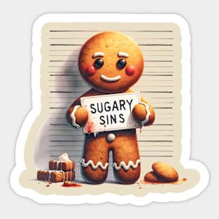 Gingerbread Sugary Sins Sticker